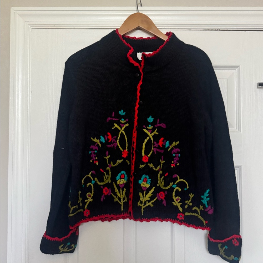 Vintage Clio Petite Sweater Cardigan Medium